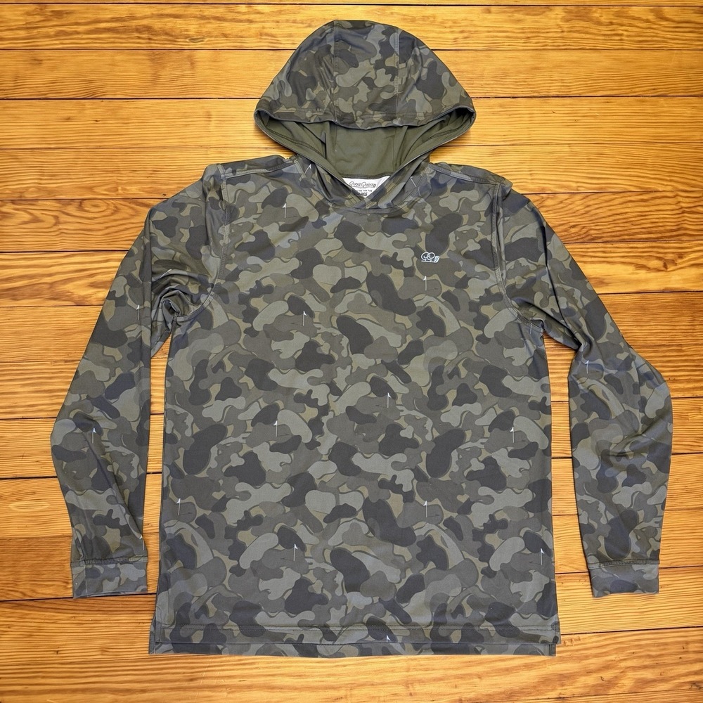 Good Good Golf Performance Hoodie Camo Large Mens Fighting For Par